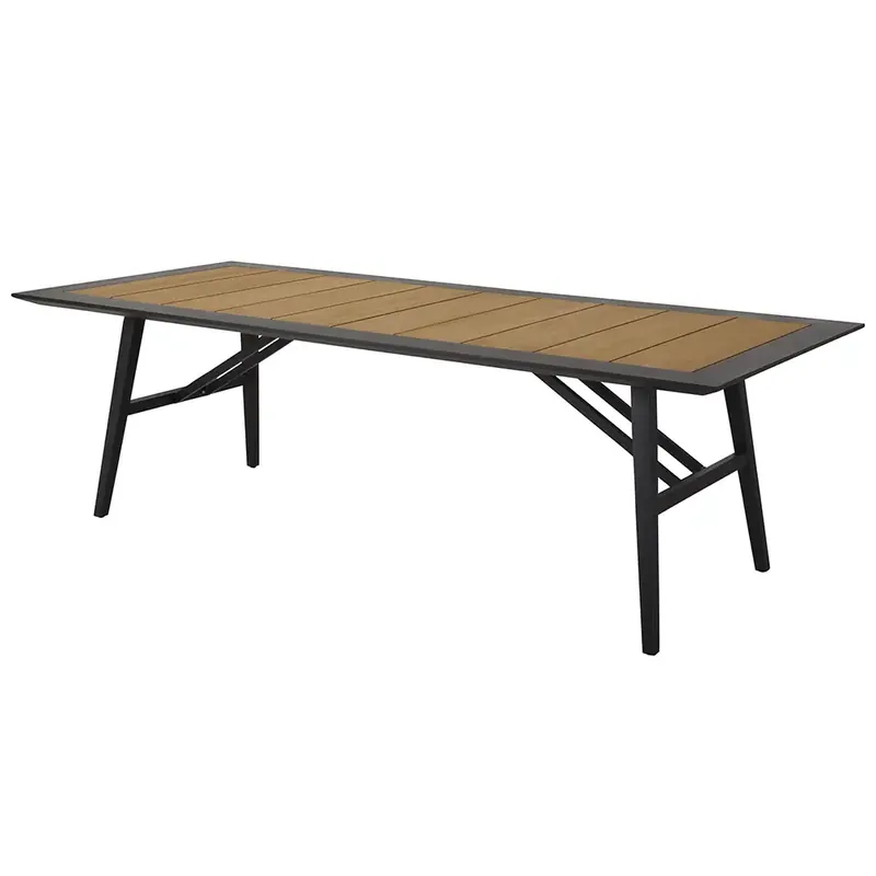 Begränsat erbjudande Chios matbord 100x240 cm svart / teak